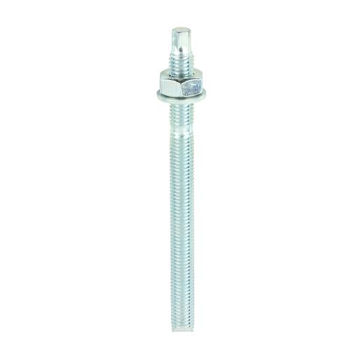 TIMCO Chemical Anchor Threaded Studs, Nuts & Washers - Zinc (M10 x 130, Box of 10)