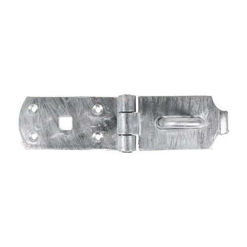 TIMCO Secure Bolt On Hasp & Staple - Heavy Duty - Hot Dipped Galvanised (8, Plain Bag of 1)