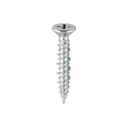 TIMCO Window Fabrication Screws - Countersunk - PH - High-Low Thread - Slash Point - Zinc (4.3 x 25, Box of 1000)