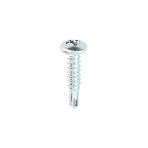 TIMCO Metal Construction Sheet & Stud Screws - PH - Pan - Self-Drilling - Zinc (8 x 3/4, Box of 1000)