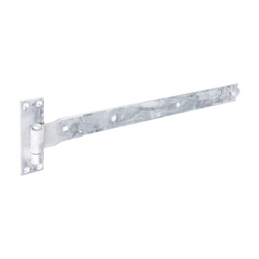 TIMCO Pair Of Cranked Band & Hook On Plates - Hot Dipped Galvanised (600mm, Plain Bag of 1)