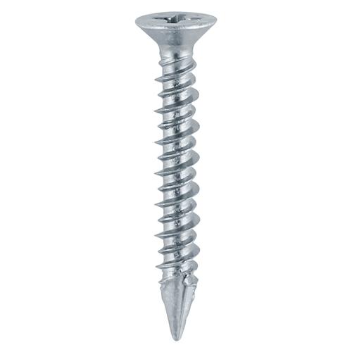TIMCO Window Fabrication Screws - Countersunk - PH - High-Low Thread - Slash Point - Zinc (4.3 x 40, Box of 1000)