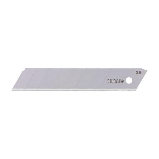 TIMCO Snap Off Utility Knife Blades (100 x 18 x 0.6, Backing Card of 10)