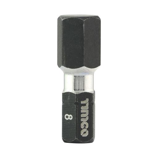 TIMCO Impact Driver Bits - Hex (8.0 x 25, Handy Bit Pack of 10)