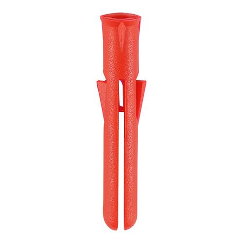 TIMCO Premium Plastic Plugs - Red (34mm, Bag of 1000)