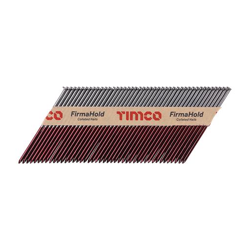 TIMCO Firmahold Collated Clipped Head Nails - Trade Pack - Plain Shank - Bright (3.1 x 90, Box of 2200)