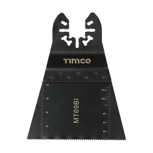 TIMCO Premium Multi-Tool Blade - Straight - For Wood/Metal (69mm, Blister Pack of 1)