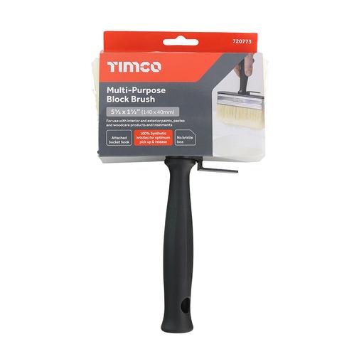 TIMCO Multi-Purpose Block Brush (140mm, Header Card of 1)
