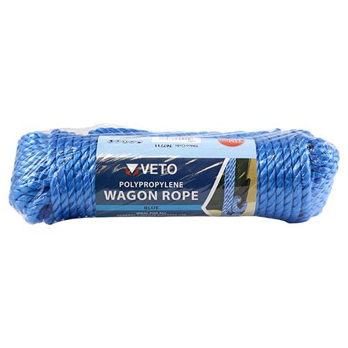 TIMCO Wagon Rope - Blue Polypropylene (9mm x 27m, Unit of 1)