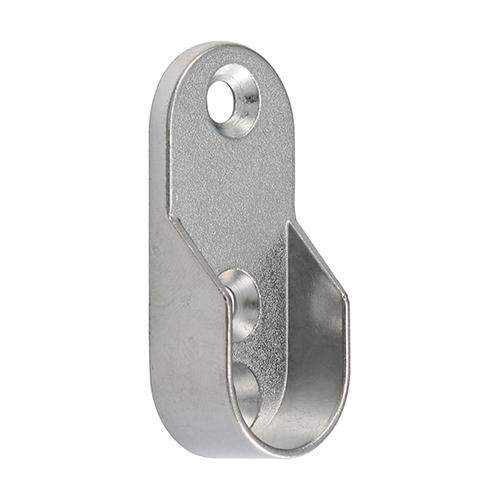 TIMCO End Sockets - For Oval Tube - Polished Chrome (30 x 15, TIMpac of 2)
