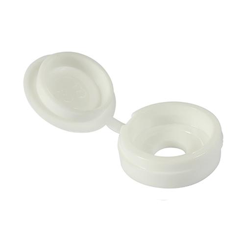 TIMCO Hinged Screw Caps - Small - White (To fit 3.0 to 4.5 Screw, TIMpac of 100)