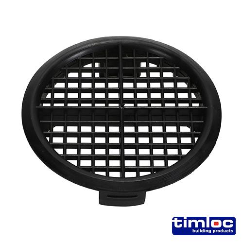 TIMCO Timloc Push-In Soffit Vent - Black - 1141 (70mm, Bag of 10)