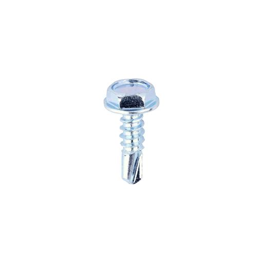 TIMCO Metal Construction Light Section Screws - Hex - Self-Drilling - Zinc (10 x 5/8, Box of 1000)