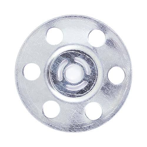 TIMCO Metal Insulation Discs - Galvanised (35mm, Box of 100)