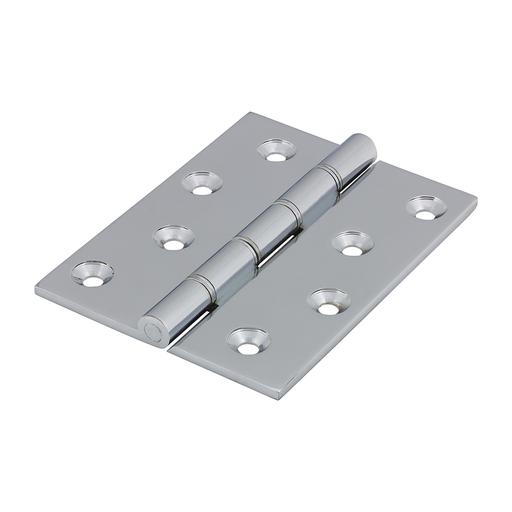 TIMCO Double Stainless Steel Washered Butt Hinge - Solid Brass - Polished Chrome (102 x 75, Box of 1)