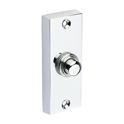 TIMCO Traditional Door Bell Push - Polished Chrome (80 x 31, Bag of 1)