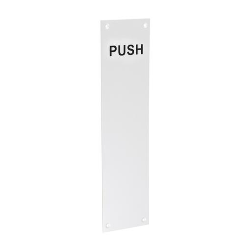 TIMCO Finger Plate Push - Satin Anodised Aluminium (305 x 76, TIMbag of 1)