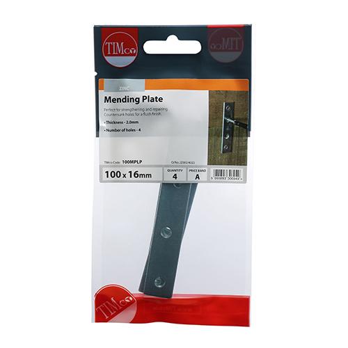 Mending Plate, 100x22mm, 4pk