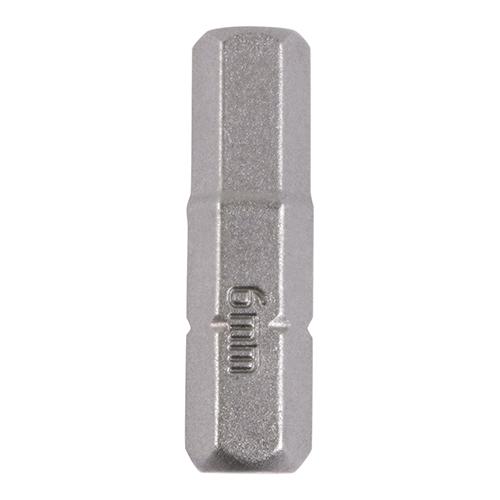 TIMCO S2 Driver Bits - Hx (6.0 x 25, Blister Pack of 2)