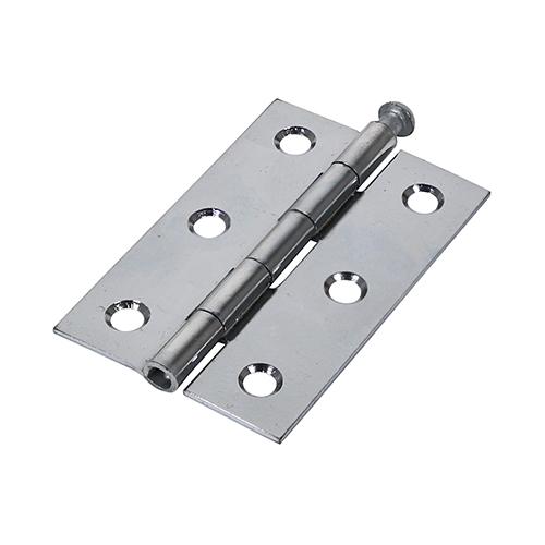 TIMCO Plain Butt Hinge - Loose Pin (1840) - Polished Chrome (75 x 50, Plain Bag of 1)