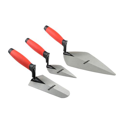 TIMCO Brick Trowel Set (3pcs, Blister Pack of 3)