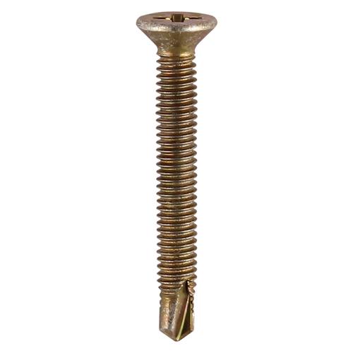 TIMCO Window Fabrication Screws - Countersunk - PH - Metric Thread - Self-Drilling Point - Yellow (M4 x 25, Box of 1000)