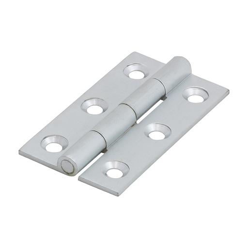 TIMCO Solid Drawn Hinge - Solid Brass - Satin Chrome (50 x 28, Bag of 1)