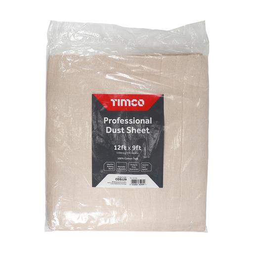 TIMCO Professional Dust Sheet (12ft x 9ft, Bag of 1)