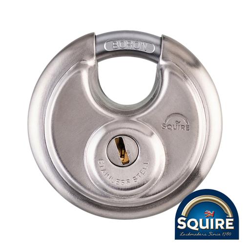 TIMCO Stainless Steel Disc Padlock - Keyed Alike - Dcl1Ka (70mm, Box of 1)