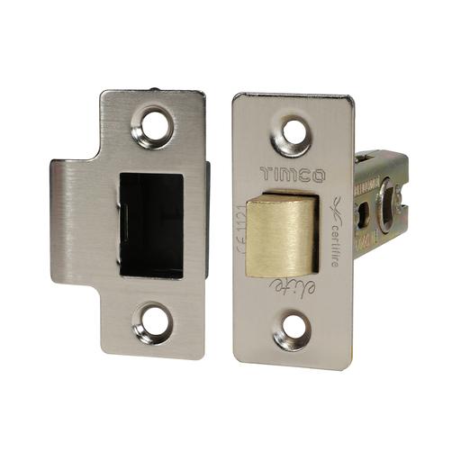 TIMCO Tubular Latch - Satin Nickel (67 case / 45 backset, Plain Bag of 1)