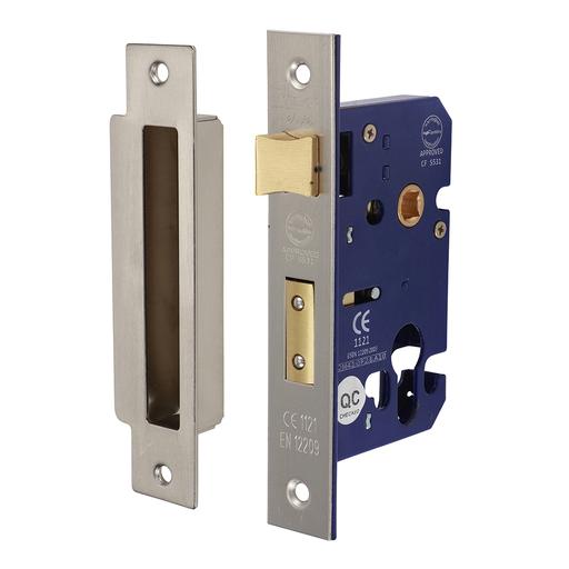 TIMCO Euro Sashlock - Satin Nickel (66 case / 45.5 backset, Box of 1)