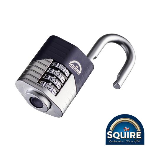 TIMCO Vulcan Combination Padlock - Boron Open Shackle - Vulcan Combi 50 (50mm, Blister Pack of 1)