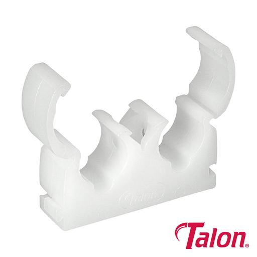 TIMCO Double Hinged Clip - White - Td15 (15mm, Bag of 50)