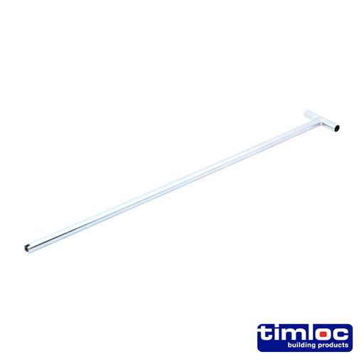 TIMCO Timloc Slotted Loft Door Operating Metal Pole (600mm, Bag of 1)