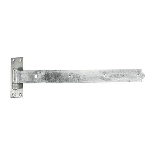 TIMCO Pair Of Straight Band & Hook On Plates - Hot Dipped Galvanised (600mm, Plain Bag of 1)