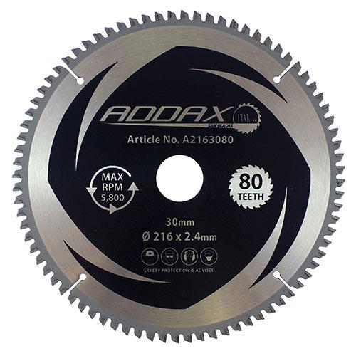 TIMCO '-5° Circular Saw Blade (216 x 30 x 80T, Clamshell of 1)