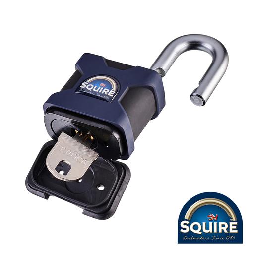 TIMCO Stronghold Padlock - Open Shackle - Ss50S (50mm, Blister Pack of 1)
