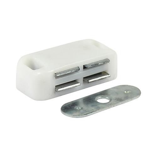TIMCO Magnetic Catches - White (4kg, TIMpac of 2)