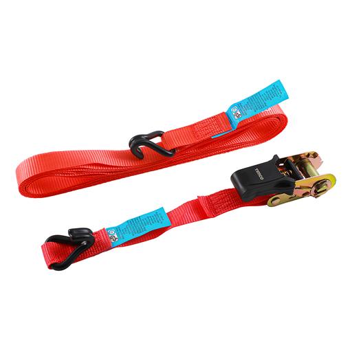 TIMCO Ratchet Straps - J Hook - Standard Duty (5m x 25mm, Box of 2)