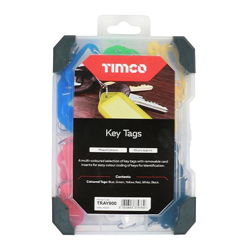 TIMCO Mixed Tray - Key Tags (48pcs, Tray of 48)