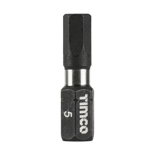 TIMCO Impact Driver Bits - Hex (5.0 x 25, Handy Bit Pack of 10)