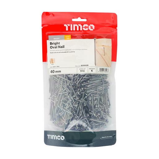 TIMCO Oval Nails - Bright (40mm, TIMbag of 1)
