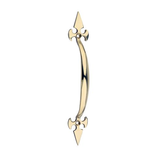 TIMCO Fleur De Lys Pull Handle - Polished Brass (178mm, Bag of 1)