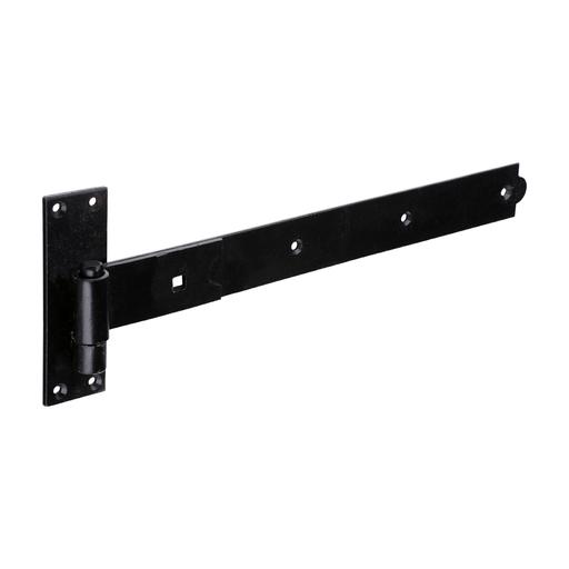 TIMCO Pair Of Straight Band & Hook On Plates - Black (450mm, Plain Bag of 1)