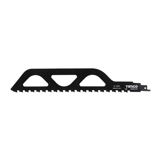 TIMCO Reciprocating Saw Blades - Block / Brick Cutting - Tungsten Carbide Tipped Blade - S1243Hm (Pack of 1)