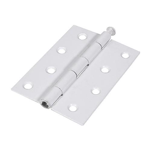 TIMCO Plain Butt Hinge - Loose Pin (1840) - White (100 x 71, Plain Bag of 1)