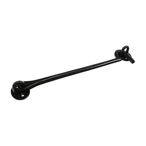 TIMCO Cabin Hooks - Black (10, Plain Bag of 1)