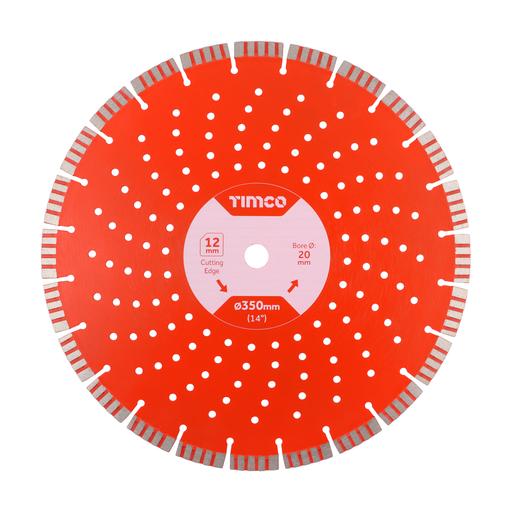 TIMCO Premium Diamond Blade - Turbo Segmented (350 x 20.0, Box of 1)
