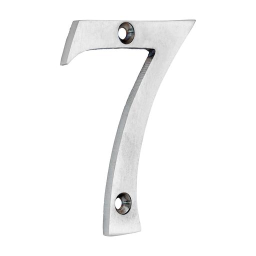 TIMCO Door Numeral 7 - Satin Chrome (75mm, Bag of 1)