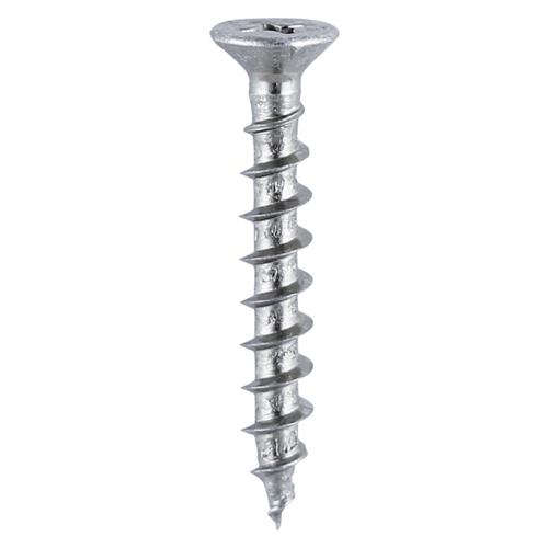TIMCO Window Fabrication Screws - Countersunk With Ribs - PH - Single Thread - Gimlet Point - Zinc (4.8 x 38, Box of 1000)